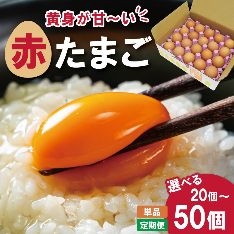 【ふるさと納税】 新鮮たまご 赤玉 Lサイズ 20個 / 30個 / 50個 選べる容量 明和町 中村養鶏場 卵 たまご 生卵 生たまご 鶏卵 国産 濃厚 ny1 ny2 ny3