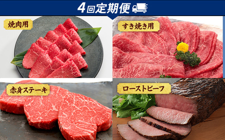 【4回定期便】亀岡牛 牛肉 お楽しみセット【計1.8kg】 牛肉