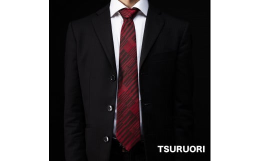 甲州織物ネクタイ TSURUIKI【TSURUORI】【リード】｜ネクタイ 甲州織物 甲斐絹 郡内織 甲州織 シルク