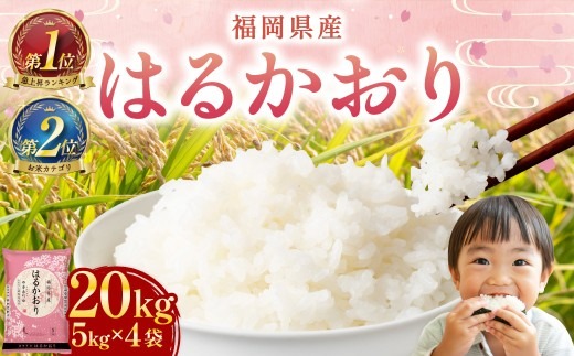 【令和7年産】はるかおり 精米 20kg  香春町 ／ ふるさと納税限定 ふるさと納税限定品 お米 米 白米 食品 ご飯 飯 九州 福岡県 香春町