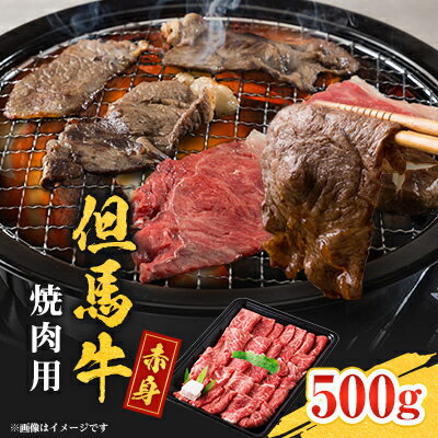【ふるさと納税】但馬牛　焼肉用(モモ・肩部位)500g【配送不可地域：離島】【1615682】