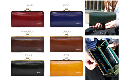 牛革がま口 ロングウォレット Italy Leather 静岡県 牧之原市 Revolla
