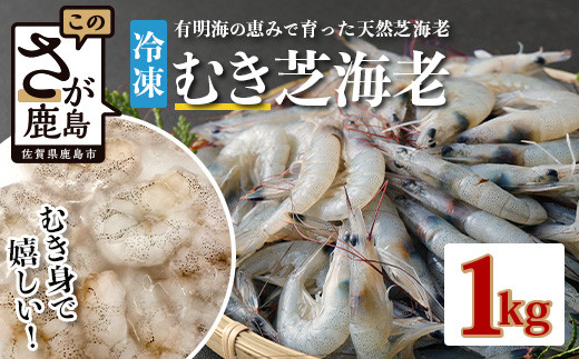 えび 冷凍 天然 芝海老 むき身 (加熱用) 1kg (100g×10袋) 有明海産 | 海老 エビ 剥き身 真海老 芝エビ 芝えび 国産 水産物 海鮮 水産 魚介類 小分け 使い切り 水洗い不要 簡単調理 ストック 人気 おすすめ 佐賀県 鹿島市 人気 送料無料 C-146