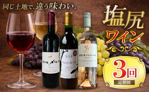 
                  塩尻ワイン はじめての3回定期便 | ワイン わいん 塩尻ワイン ロゼ 赤ワイン 定期便 お酒 おさけ 酒 さけ メルロ メルロー 飲み比べ シャトー・メルシャン 五一わいん 塩尻市 長野県 信州
                