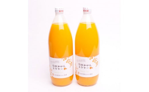 
とろり　みかんネクター1000ml×2本【無添加100%ストレートジュース】【有田みかんジュース】
