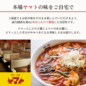 焼肉冷麺ヤマト 温麺 4食 1袋2食×2パック 生麺 セット 詰め合わせ 辛麺 ピリ辛 焼肉屋 惣菜 昼食 夜食 冷麺 れいめん 盛岡冷麺 麺 三大麺 ヤマト 冷麺 焼肉 ごはん 夕飯 おかず スープ
