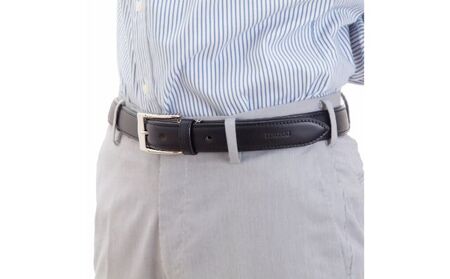 メンズベルト30mm ブラック＜名入れ有・無＞ 名入れ無