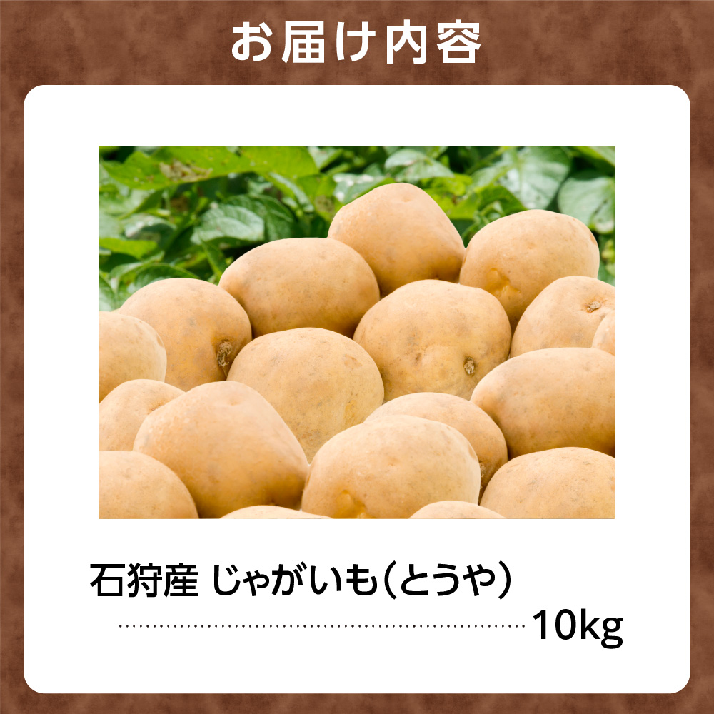 石狩産 じゃがいも（とうや） 10kg【9月発送】_is005-029-000