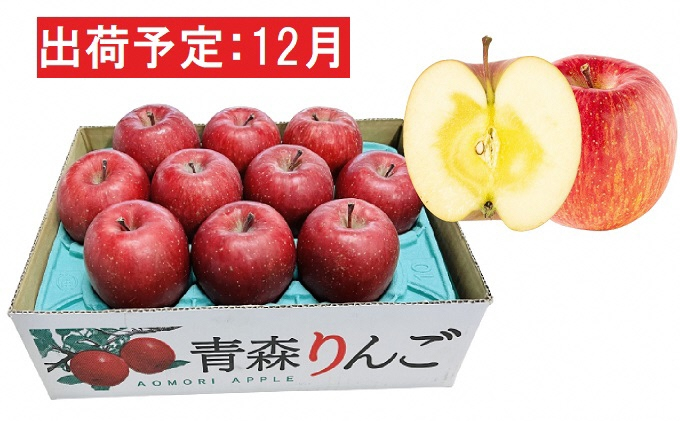 
12月 特A 蜜入りサンふじ約3kg　糖度13度以上 【青森りんご・マルコウアップル】
