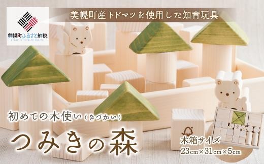 初めての木使(きづか)い「つみきの森」 ふるさと納税 人気 おすすめ ランキング 積み木 おもちゃ 玩具 オモチャ 積木 つみ木 プレゼント 子供 温かみ 北海道 美幌町