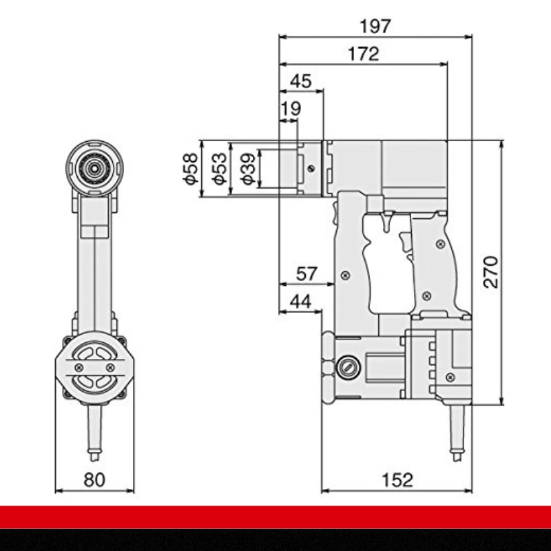 M16専用シヤーレンチ M3100CT　工具　TONE　トネ 15001-40000071_イメージ2