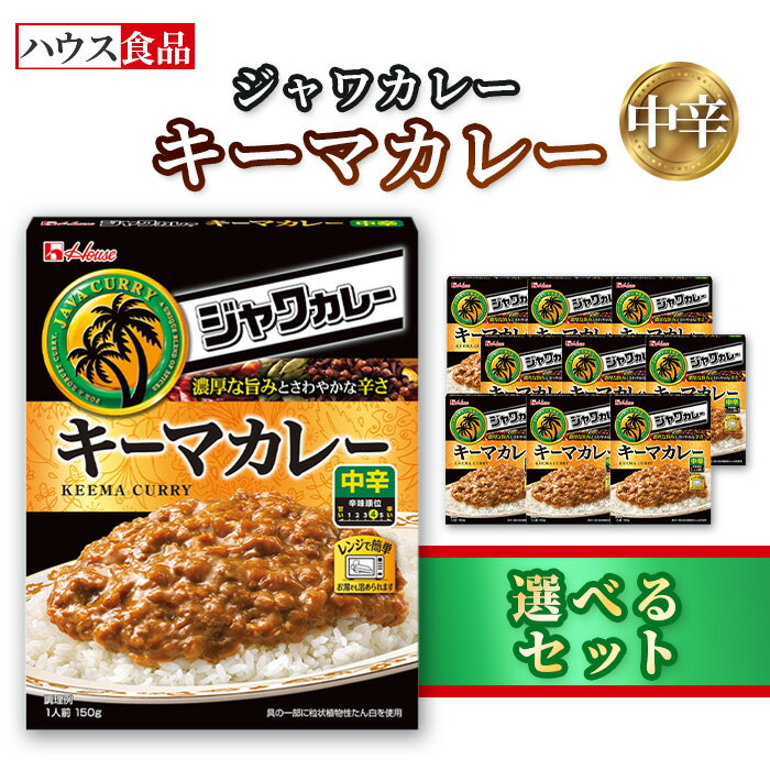 【ふるさと納税】ハウス レトルトジャワカレー キーマカレー ／ レトルト カレー ハウス食品 レンジ 湯煎 湯せん 時短 簡単 簡単調理 防災食 長期保存 非常食 ローリングストック 災害 備蓄 常温保存 セット 送料無料 愛知県 No.332