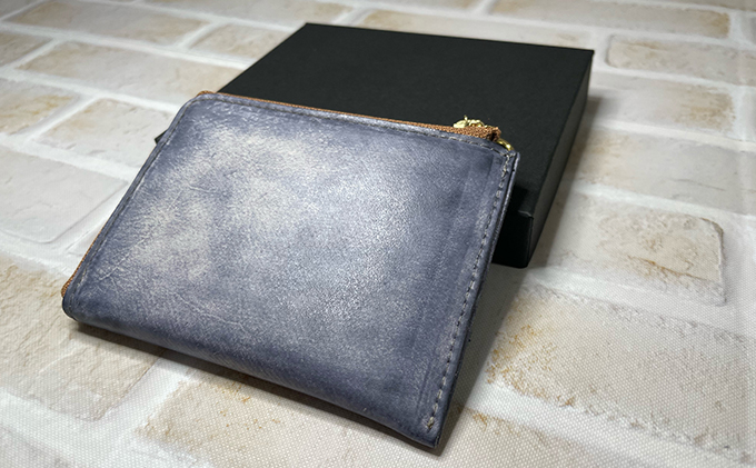 染色Lウォレット  ＃グレー