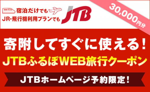 
【新潟県】JTBふるぽWEB旅行クーポン（30000円分）
