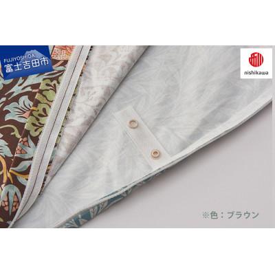 ふるさと納税 富士吉田市 【nishikawa/西川】掛けふとんカバーSLサイズ　モリスギャラリー「いちご泥棒」ネイビー |  | 03