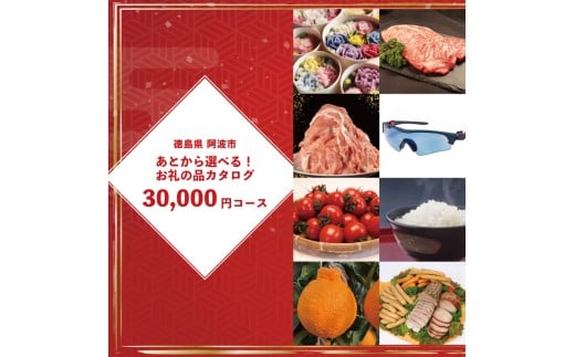 ゆっくりえらべる カタログ 3万円 コース あとから選べる 鮮魚 肉 米 酒 定期便 スイーツ フルーツ 選べる ギフト セレクト 【 徳島県 阿波市 】