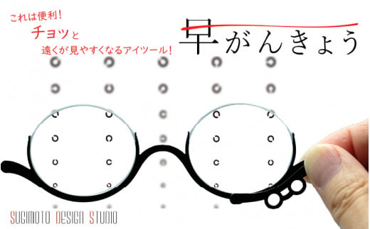 
これは便利！チョッと遠くが見やすくなるアイツール！早がんきょう 1枚 専用ケース付き！ [C-8101]
