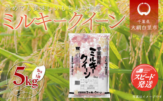 令和8年産 千葉県産「ミルキークイーン」5kg A050