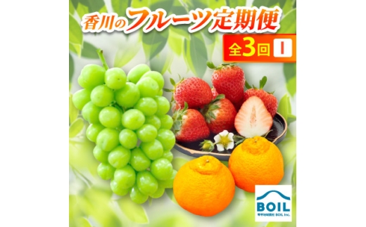 ＜発送月固定定期便＞香川のフルーツ(3I)全3回【4083529】