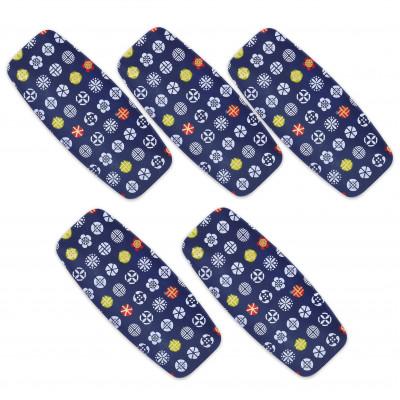 ふるさと納税 和歌山市 友禅和紙 おしぼり トレー 小花 小紋 5枚セット 食洗機対応の和風おしぼりトレー