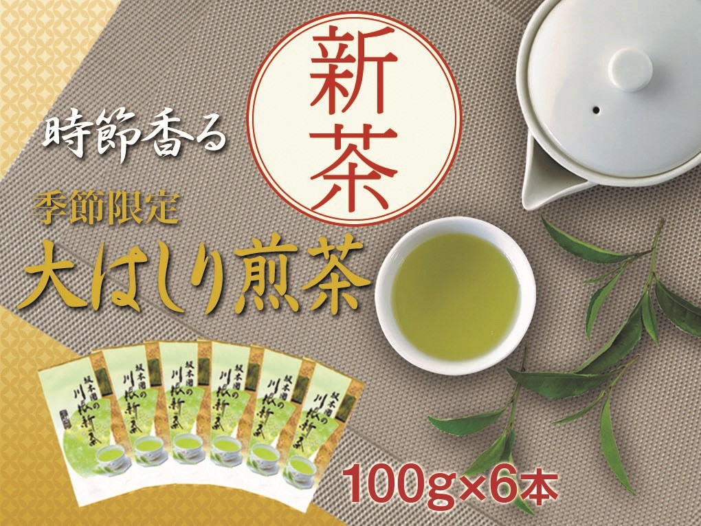 新茶静岡川根茶大走り新茶100g×6本　イメージ画像