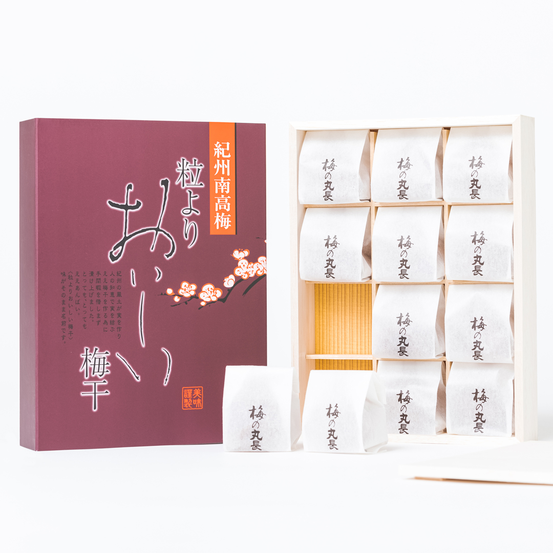 M024　粒よりおいしい梅干１２粒〔紀州みかん蜂蜜入り梅干〕