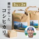 【ふるさと納税】青野山の湧水と朝晩の寒暖差が育んだ棚田の甘～い米「コシヒカリ」(白米5kg×2袋)(令和6年度産)【1524992】