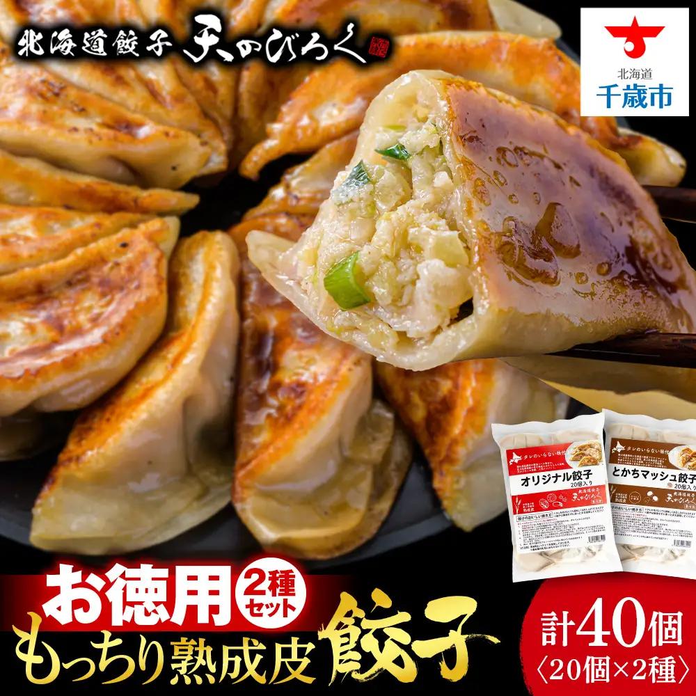 北海道餃子天のびろく 餃子 お徳用 お徳用２種セット（20個入）