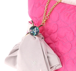 名入れオリジナル グローブホルダー gloveholder [シルバー×ディープシー]【お好きなイニシャルを記載ください】[0780]