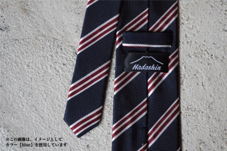 【Hadashin】シルクネクタイ（ワイン）【406　ストライプ】　ネクタイ シルク プレゼント フォーマル ビジネス