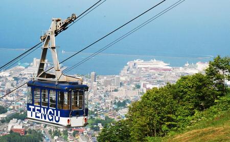 小樽天狗山 ロープウエイ 往復乗車券 大人2名様分 ロープウェイ 観光 旅行 夜景