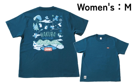 CHUMS Tシャツ バックプリント  ウィメンズ：M /ティール