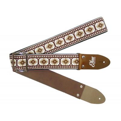 ふるさと納税 郡上市 【ギターストラップ】 Elara Straps Crystal Snow Brown