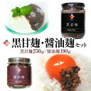 【ふるさと納税】黒甘麹・醤油麹セット 2種類 黒甘麹250g 醤油麹190g 麹家 麹 発酵食品 調味料 冷蔵 九州 送料無料