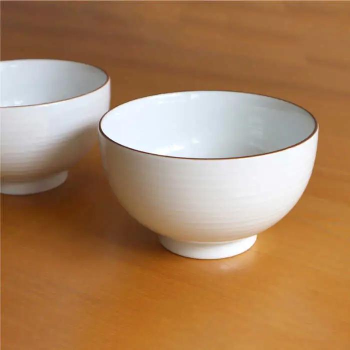 【白山陶器】【定番のシリーズ】白磁千段5寸深めん丼 2ピースセット 食器 皿 【波佐見焼】[TA109] 波佐見焼
