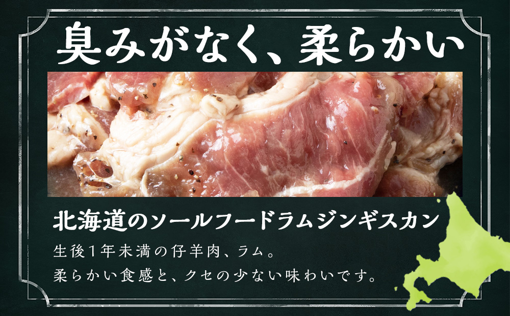 塩ニンニクジンギスカン 350g ラム 羊肉 北海道 CC005_イメージ3