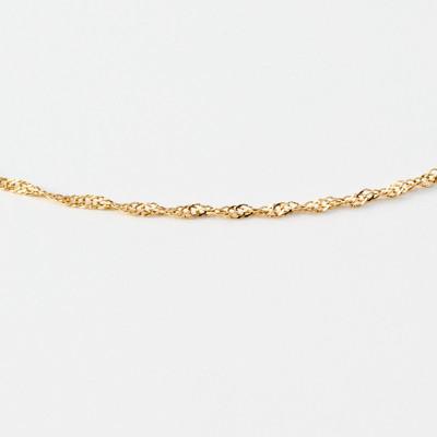 ふるさと納税 大津市 【K10イエローゴールド スクリューチェーンブレスレット】17cm 柔らかな印象 上品アクセサリー |  | 02