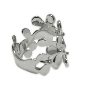 PT900「クローバー」幅広地金リング【 30206-1】