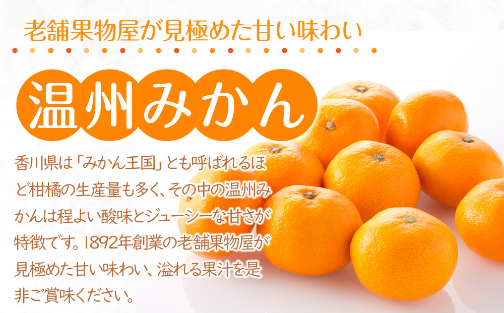 【2025年11月上旬より順次発送】極撰！温州みかん　約5kg