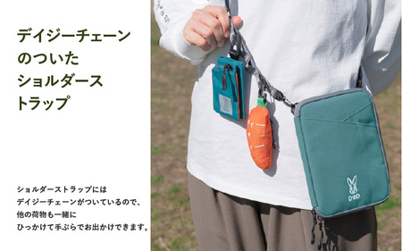 【DOD】グラサコ（BA030-CA） - 表面に2ヶ所のサングラス用収納があるサコッシュ