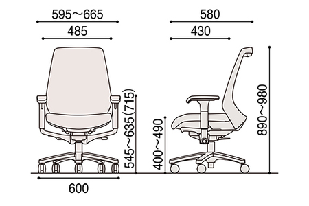 イトーキ『ノナチェア』肘つき ウレタンキャスター ブラックフレーム PV張地：ブラックT（KZ337PVM1T1T1F）【EI153W1】