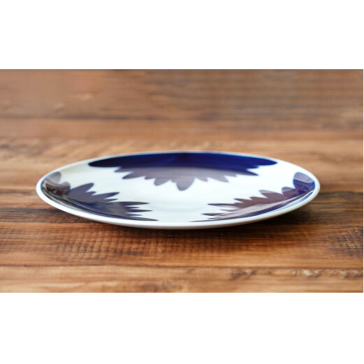 伯父山 菊の馨 26cm丸プレート 有田焼 A20-278_イメージ5