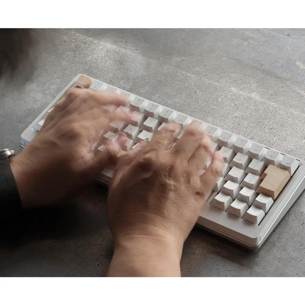 HHKB Studio専用 木製キートップ 日本語配列 メープル ／ HHKB Studio キートップ 木製キーボード メープル 無垢材 キーキャップ ナチュラルカラー カスタムキーボード 静音タイ