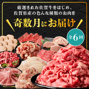 丸福 肉の定期便（6回／奇数月）｜佐賀牛 牛肉 定期便【Z116】