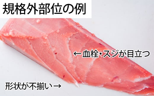 見た目や食感はA品より劣りますが、お得な価格でキハダマグロを心ゆくまでお召し上がりいただけるお得なセットです