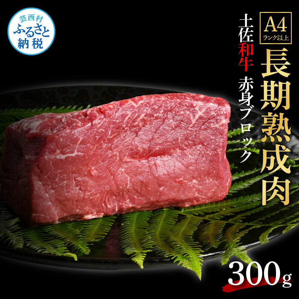 【ふるさと納税】天下味 エイジング工法 熟成肉 土佐和牛 特選赤身ブロック 300g エイジングビーフ 赤身 牛 ブロック 国産 肉 牛肉 和牛 人気 老舗焼肉店 冷凍 食品 新鮮 真空パック 高級 お祝い 高知 高知県 芸西村 故郷納税 15000円 返礼品 贈り物 贈答 ギフト
