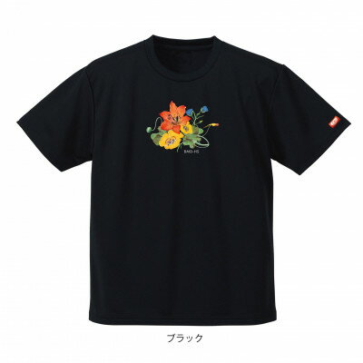 【ふるさと納税】JTTA公認　卓球ユニフォーム【男女兼用(ドライ):Mサイズ】フラワー　ブラック【1518784】