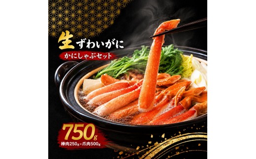 
                  かにしゃぶ 生 ズワイガニ 750g (棒肉 250g 爪肉 500g) 詰め合わせ セット 蟹 しゃぶしゃぶ ポーション むき身 冷凍 生ズワイガニ 生蟹 カニ爪 海の幸 魚介 魚介類 海鮮 大阪 大阪府 岸和田市 [№5385-0616]
                