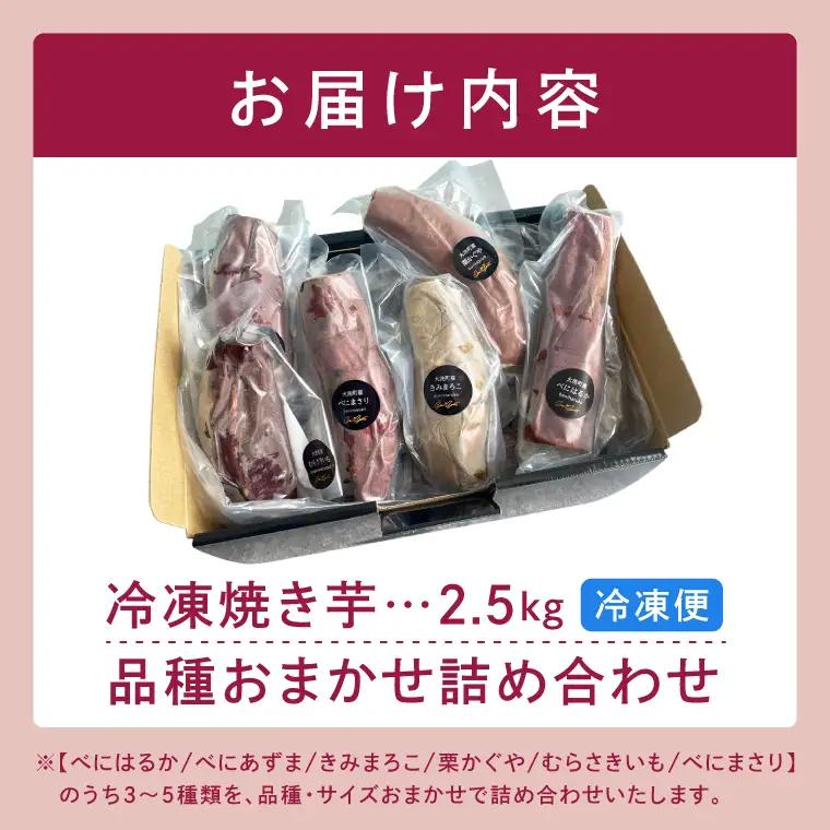 冷凍 焼き芋 品種おまかせ詰め合わせ 2.5kg さつまいも_CF003