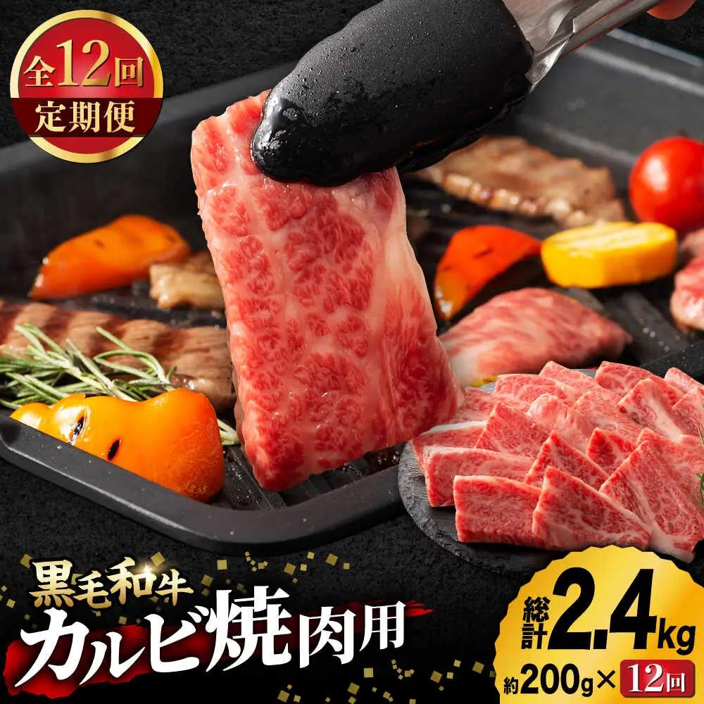 【12回定期便】藤彩牛 くまもと黒毛和牛 バラ カルビ 焼肉用 1650 [ZDT083]